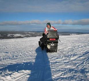 Åkersjön sneeuwlandschap
