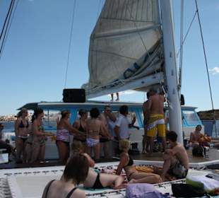 Segel hissen auf der Magic Tour