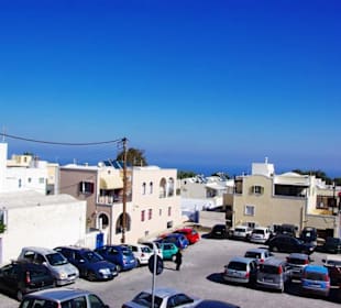 Santorin selbst im Bild Landschaft, Stadt