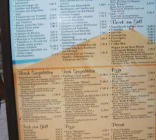 Speisekarte