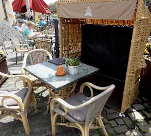 Terrassenplätze des Restaurants Kutterfischer