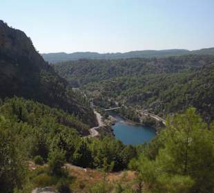 Blick von dem Staudamm