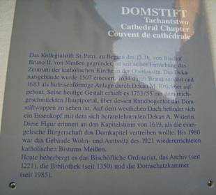 Infotafel am Domstift St. Petri