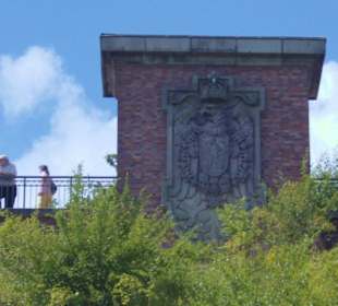 Rest vom Pfeiler der alten Hoch-Brücke!