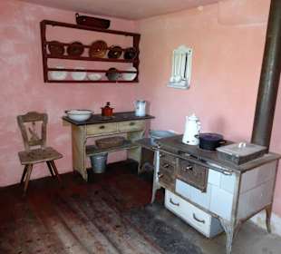 In der Küche eines alten Bauernhauses