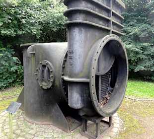 Sperrschieber auf dem Denkmal-Gelände