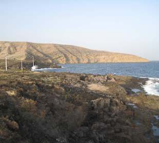 Spaziergang östlich am Strand entlang