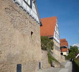 Rückseite von Fachwerkhäusern