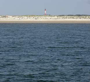 Blick vom Schiiff auf den Kniepsand 