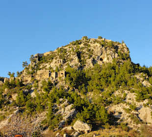 Burghügel von unten