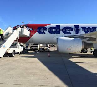 Ausstieg nach der Landung