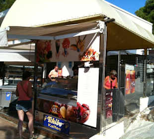 Haupteingang mit Eisbar