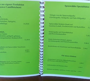 Speisekarte