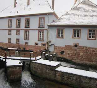 Altstadt Wissembourg im Winter