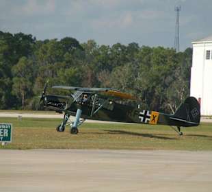 Der Storch beim Start