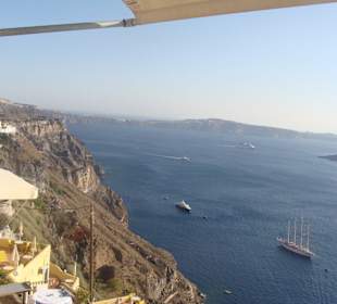 Santorini - widok na kalderę