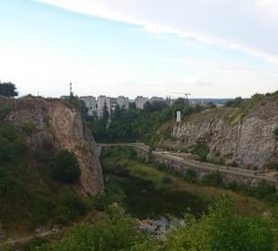 Panorama na jezioro szmaragdowe