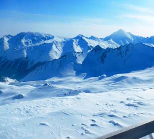 Skigebiet Ischgl: Panorama Richtung Samnaun