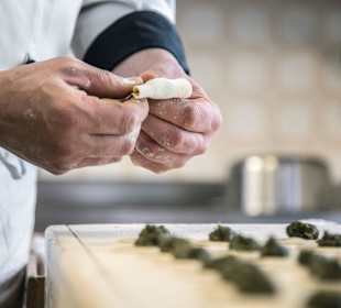 Wildspinat Schlutzkrapfen