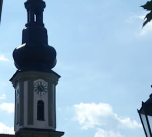 Blick zum Alten Rathaus von Bad Kötzting