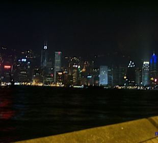 Hongkong Island bei Nacht