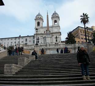 Ein seltener Anblick- eine leere spanische Treppe.