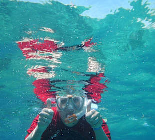 in Catalina hat man 40 m weit Sicht