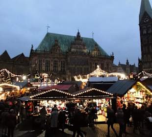 Abendlicher Bremer Weihnachtsmarkt