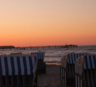 Die Seebrücke am Abend