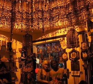 Ямайка в Египте. Лампа из кокосовых бус