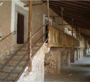 Zimmer der Herberge im Seitenflügel