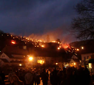Abbrennen der Bergfeuer
