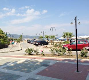 Parking direkt bei Strand