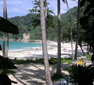 Der Hauptstrand aus dem Liegestuhl fotografiert