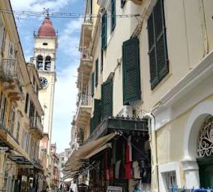 Blick zur Kirche St.Spiridon