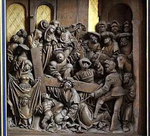 Geschnitzter Hochaltar, Detail