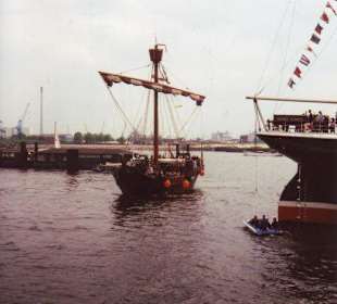 Bremer Kogge abgetakelt