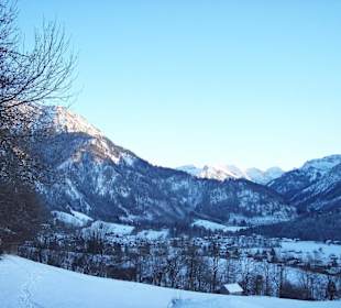 Blick von oberhalb des Hotels