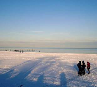 Strand im Winter
