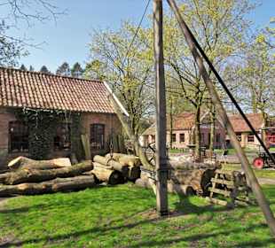 Außengelände des Dörpmuseum Münkeboe
