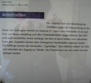 Beschreibung Arrestzelle (Tigerkäfig)