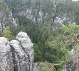 Das Bastei-Massiv, eine tolle Landschaft