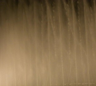 Wasserföntänen am Abend