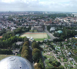Ausblick vom Atomium aus