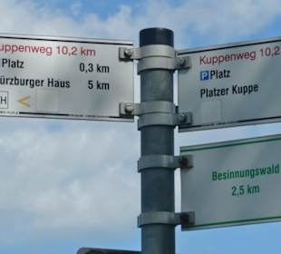 Wegweiser Extratour Kuppenweg