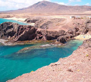 Schönster Strand der Insel Lanzarote, Playa de Papagayo