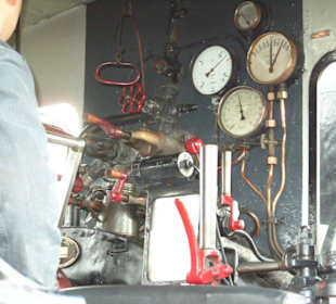 Blick in die Lokomotive