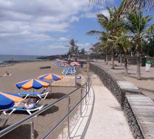 Der Strand Playa Bastian etwa 5 Minuten Fussweg