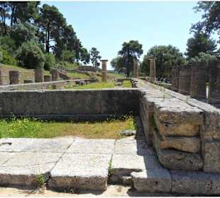 Temple of Hera at Olympia - a 2-hour drive from Harmony Hote