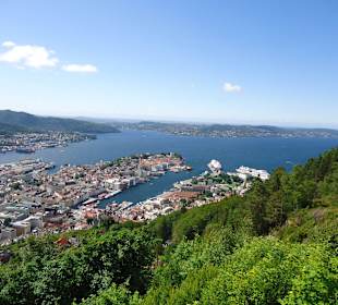 Bergen vom Floien aus